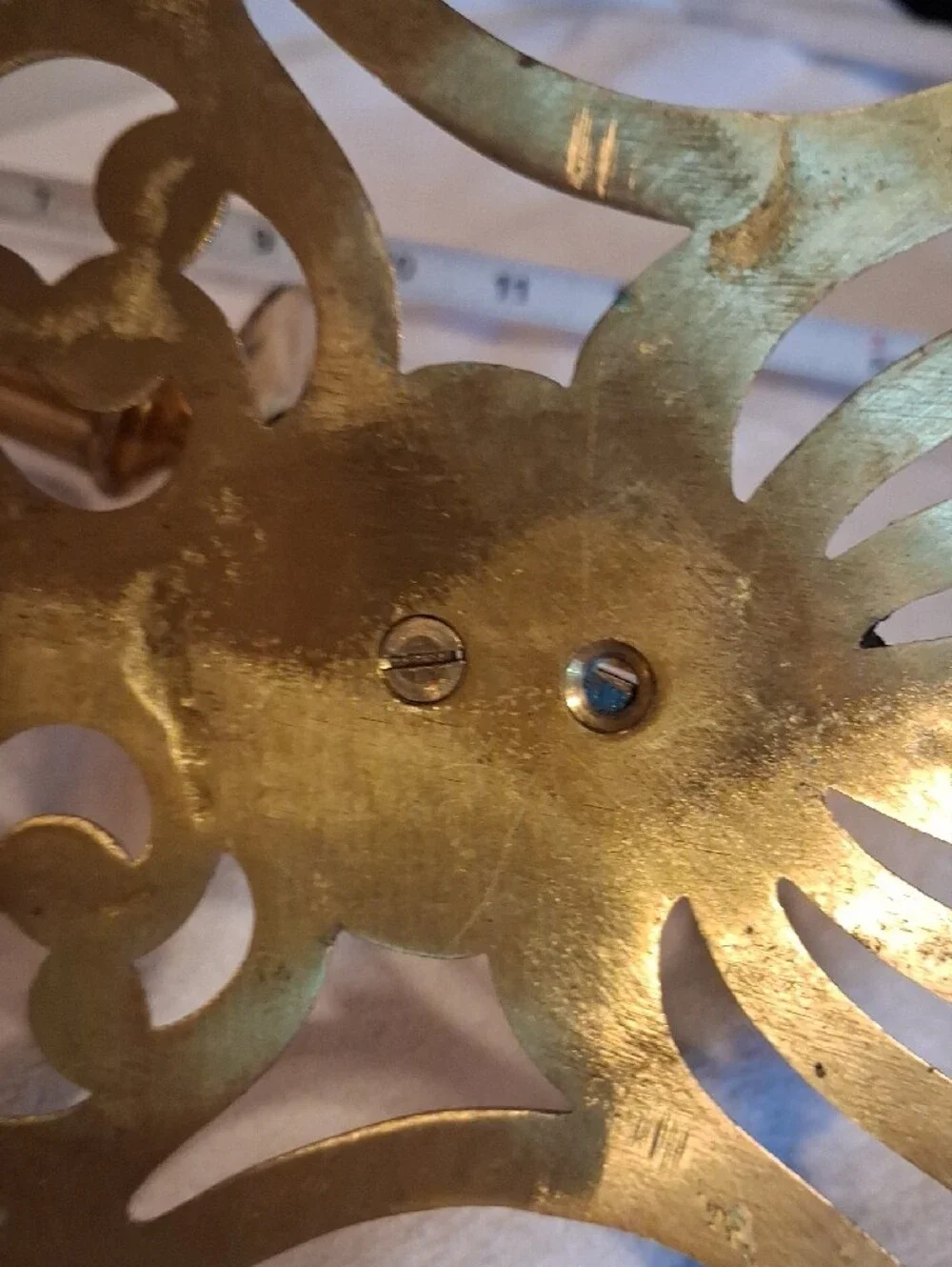 Vintage Gold Brass Ornate Wall Candle Sconces